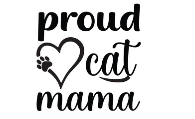 proud cat mama svg