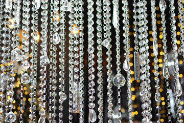 Beautiful background of crystal beads