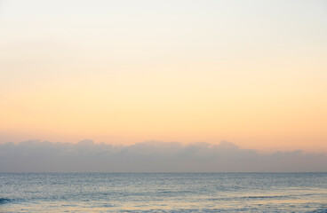 Cal ocean at sunrise