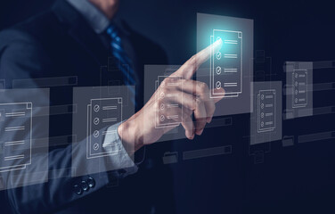 Document Management System, online documentation database and process automation to efficiently manage files, knowledge and documentation in enterprise with ERP. Corporate business technology, DMS