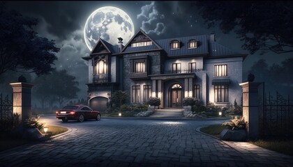 Fototapeta premium Luxury house for sophisticated people