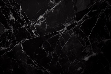 black marble texture abstract background pattern, generative ai