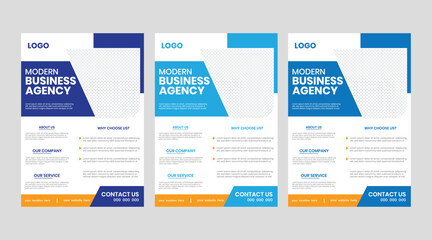 Corporate business abstract a4 flyer, advertising vertical geometric trendy flier, agency newsletter, cover layout, presentation adviser