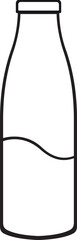 Milk Bottle icon vector design template