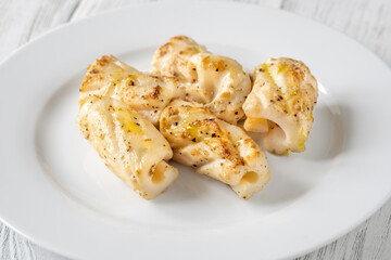 Portion of fried calamari