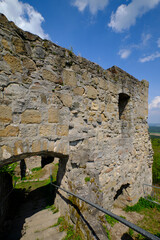 Burgruine Bramberg im Naturpark Haßberge, Landkreis Haßfurt,  Unterfranken, Franken, Bayern, Deutschland