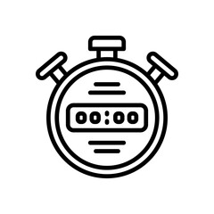 stopwatch icon for your website design, logo, app, UI. 