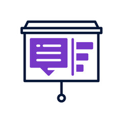 presentation icon for your website design, logo, app, UI. 