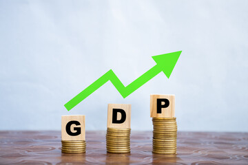 GDP growth concept gross domestic product