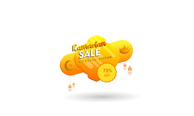 Fototapeta premium Ramadan sale social media banner discount template design for business promotion