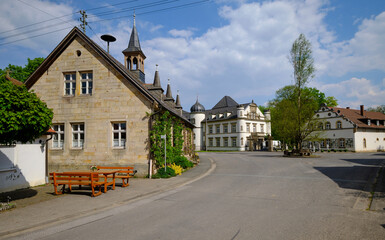 Schloss in Ditterswind, Gemeindeteil des Marktes Maroldsweisach, Landkreis Haßfurt,  Unterfranken, Franken, Bayern, Deutschland