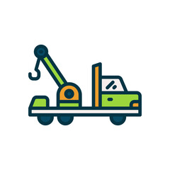 tow truck icon for your website, mobile, presentation, and logo design.