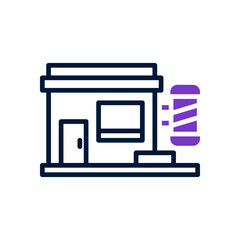 barbershop icon for your website design, logo, app, UI. 