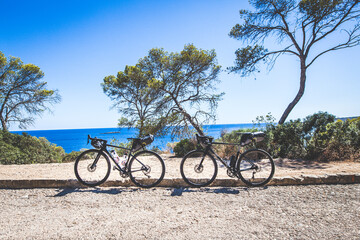 Fototapeta na wymiar Cycling in Mallorca