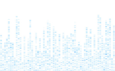 Dna test infographic. Genome sequence map.