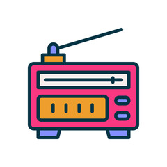 radio icon for your website, mobile, presentation, and logo design.