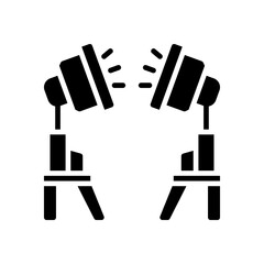 studio lighting icon for your website, mobile, presentation, and logo design.