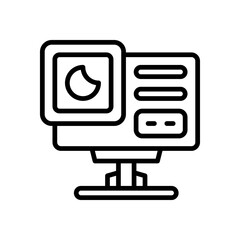 action camera icon for your website, mobile, presentation, and logo design.