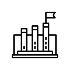 goal icon for your website, mobile, presentation, and logo design.