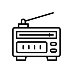 radio icon for your website, mobile, presentation, and logo design.
