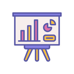 presentation icon for your website design, logo, mobile design, and presentation.