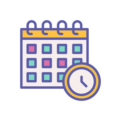 time date icon for your website design, logo, mobile design, and presentation.