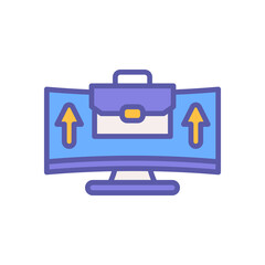 online work icon for your website design, logo, mobile design, and presentation.