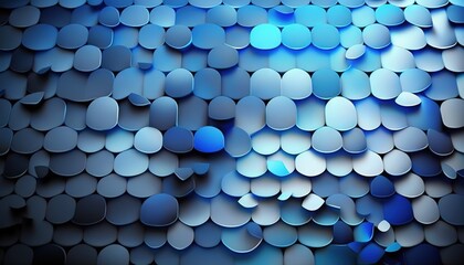  a blue abstract background with circles and a blurry image of a blue background with circles and a blurry image of a blue background.  generative ai