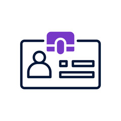 Obraz premium id card icon for your website design, logo, mobile design, and presentation.