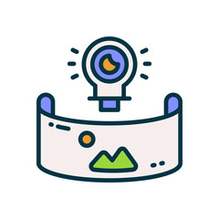 virtual reality icon for your website, mobile, presentation, and logo design.