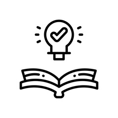 knowledge icon for your website, mobile, presentation, and logo design.