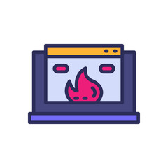 firewall icon for your website, mobile, presentation, and logo design.
