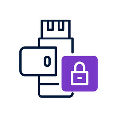 pendrive icon for your website, mobile, presentation, and logo design.