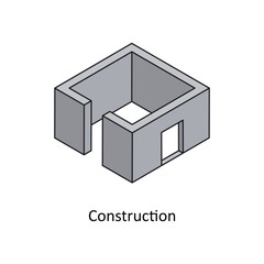 Construction Vector Isometric Filled Outline icon for your digital or print projects.