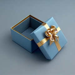gift box with gold ribbon