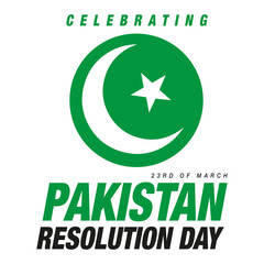 23rd March Pakistan Day Design Concept on Transparent Background