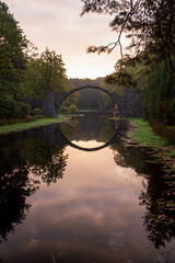 View of Devils bridge in Germany in Saxony