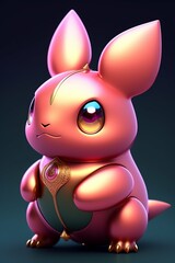 easter bunny with eggs