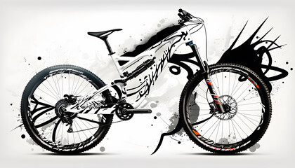 Obraz premium silhouette of a bike vector