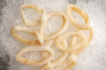 Squid rings on ice