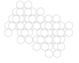 Obraz na płótnie Canvas abstract hexagon background