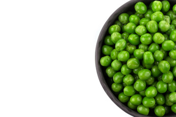 Bowl of green wet pea