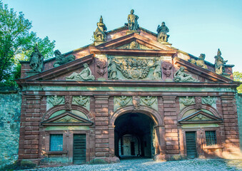 Neutor- Historical landmark in  Neutorwiese park in Wurzburg
