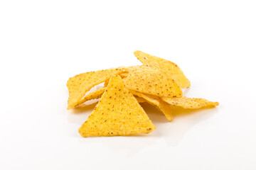 Salted corn snack nachos chips