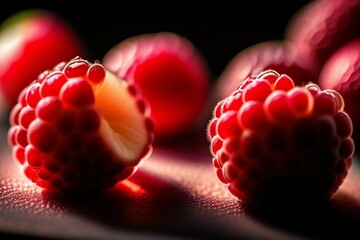 Raspberry Perfection A Close-Up with Studio Lighting