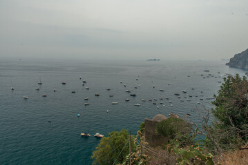 View of Italian coast in Sorrento