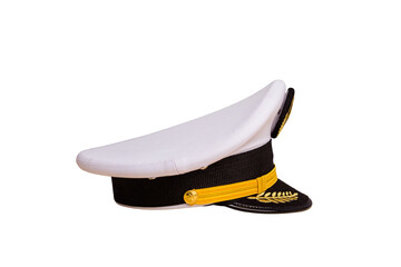 Pilot hat isolated on white background