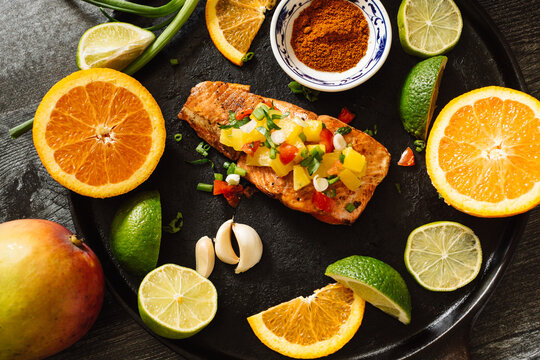 Salmon with Salsa