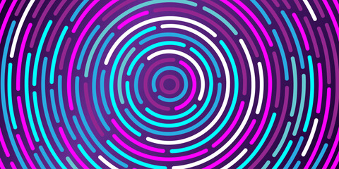 Obraz premium Abstract geometric vector background with texture from concentric circles.