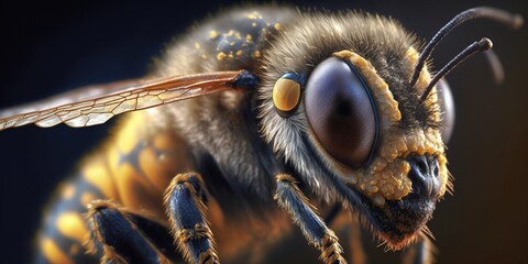 Bee closeup shot